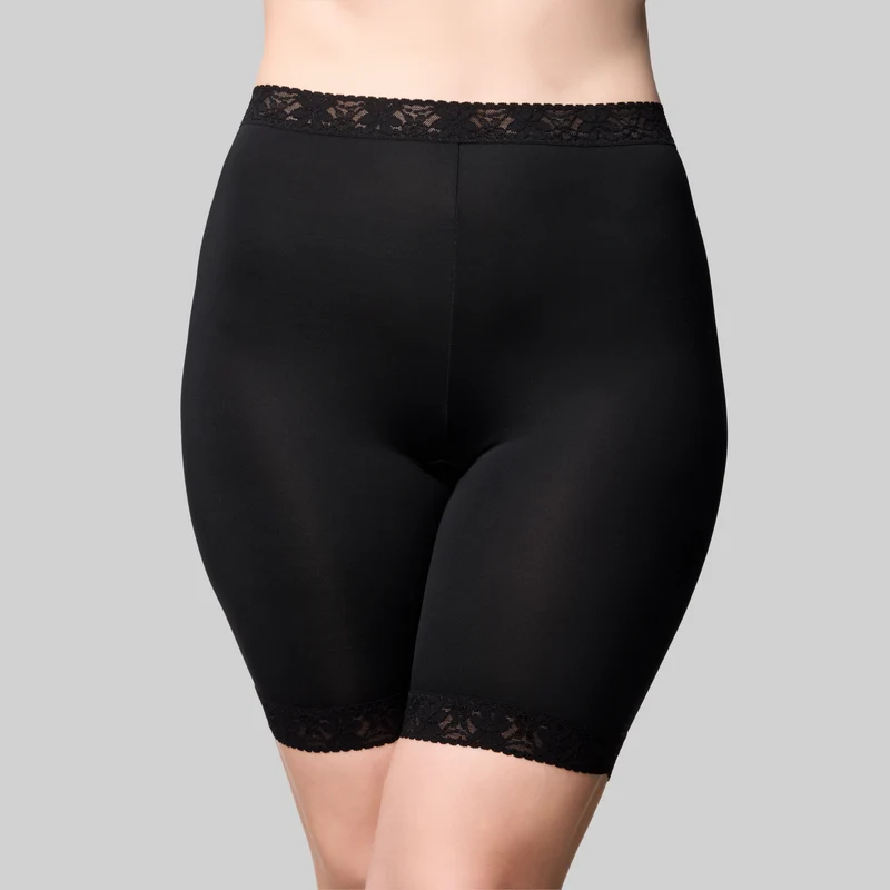 Micro & Lace Anti-Chafing Short - Black