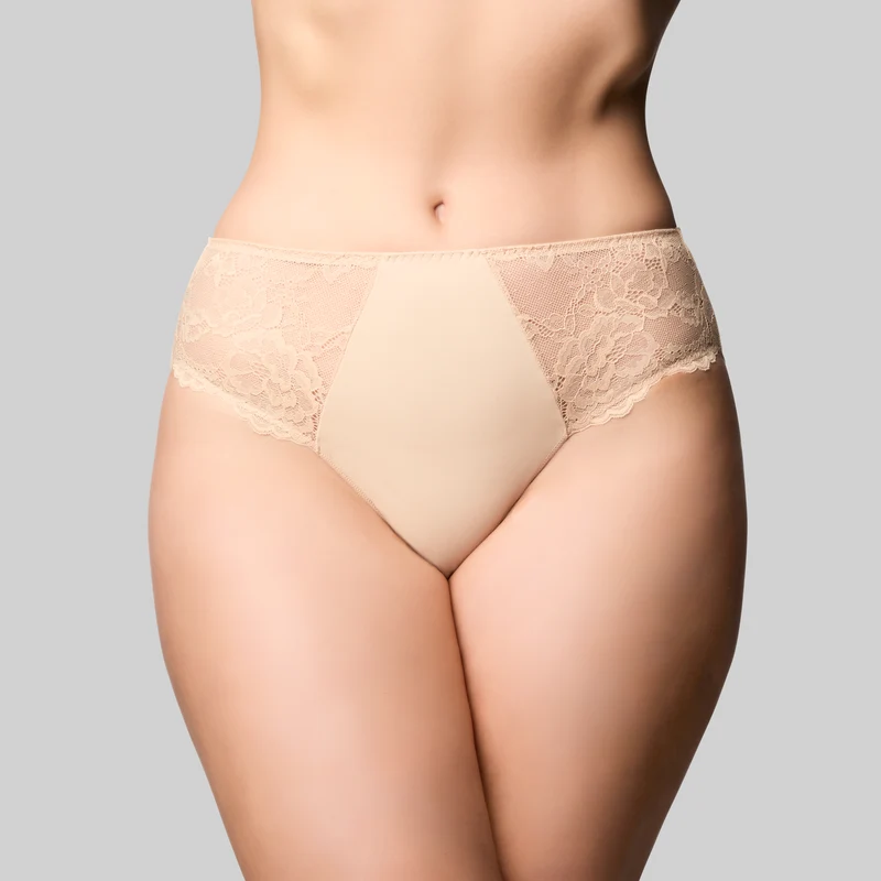 Bliss Hi Cut Brief - Nude
