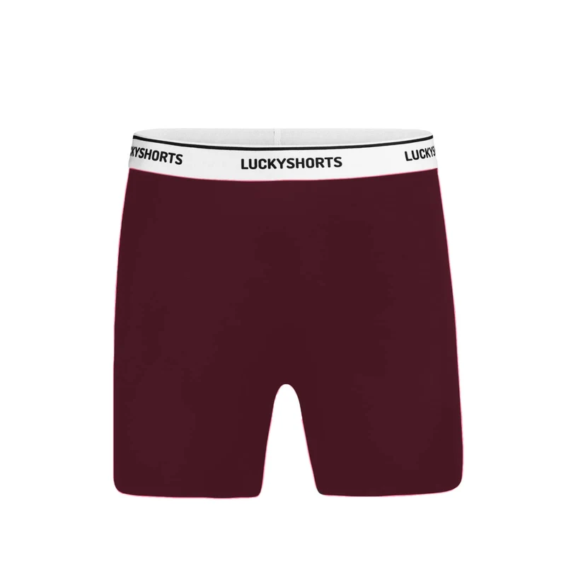 High Waisted Lucky Burgundy