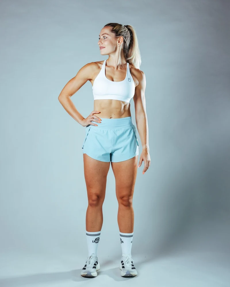 Hybrid 2in1 Running Shorts Damen Ice Blue