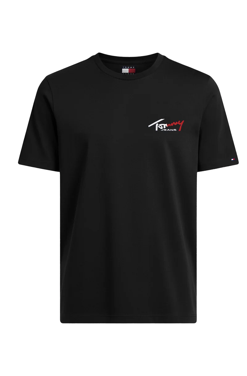 TOMMY HILFIGER T-Shirts Kurzarm Baumwolle TOMMY JEANS DM0DM22538 C1G BDS Schwarz