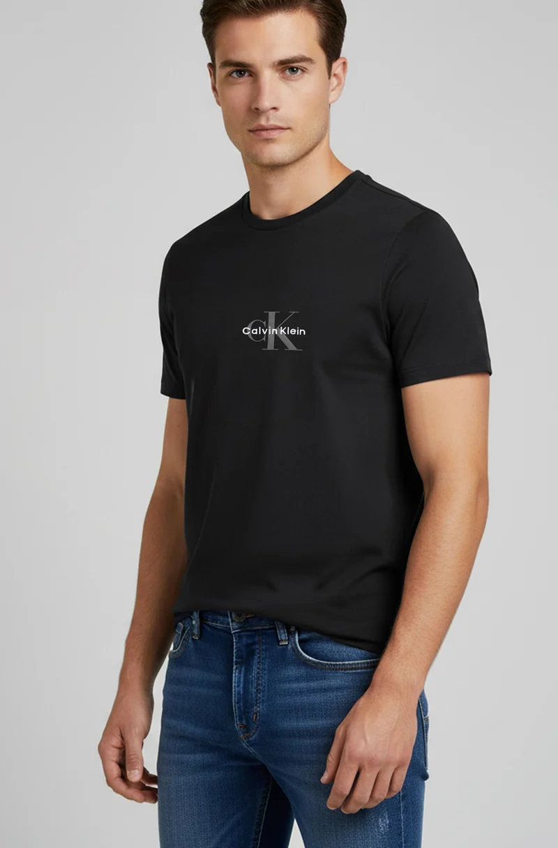 Calvin Klein T-Shirts Kurzarm Baumwolle CALVIN KLEIN JEANS LV04RB866G UB1 Black