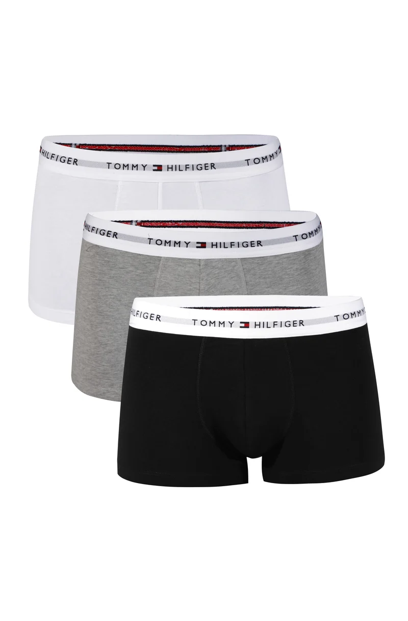 3er Pack TOMMY HILFIGER Boxershorts Low Rise Trunk Baumwolle UM0UM03752-0WL