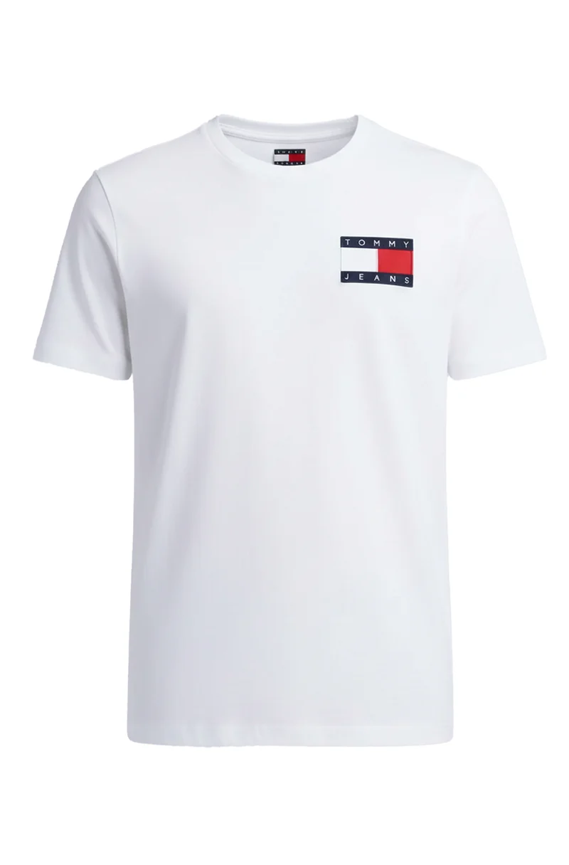 TOMMY HILFIGER T-Shirts Kurzarm Baumwolle TOMMY JEANS DM0DM20740 YBR Weiß