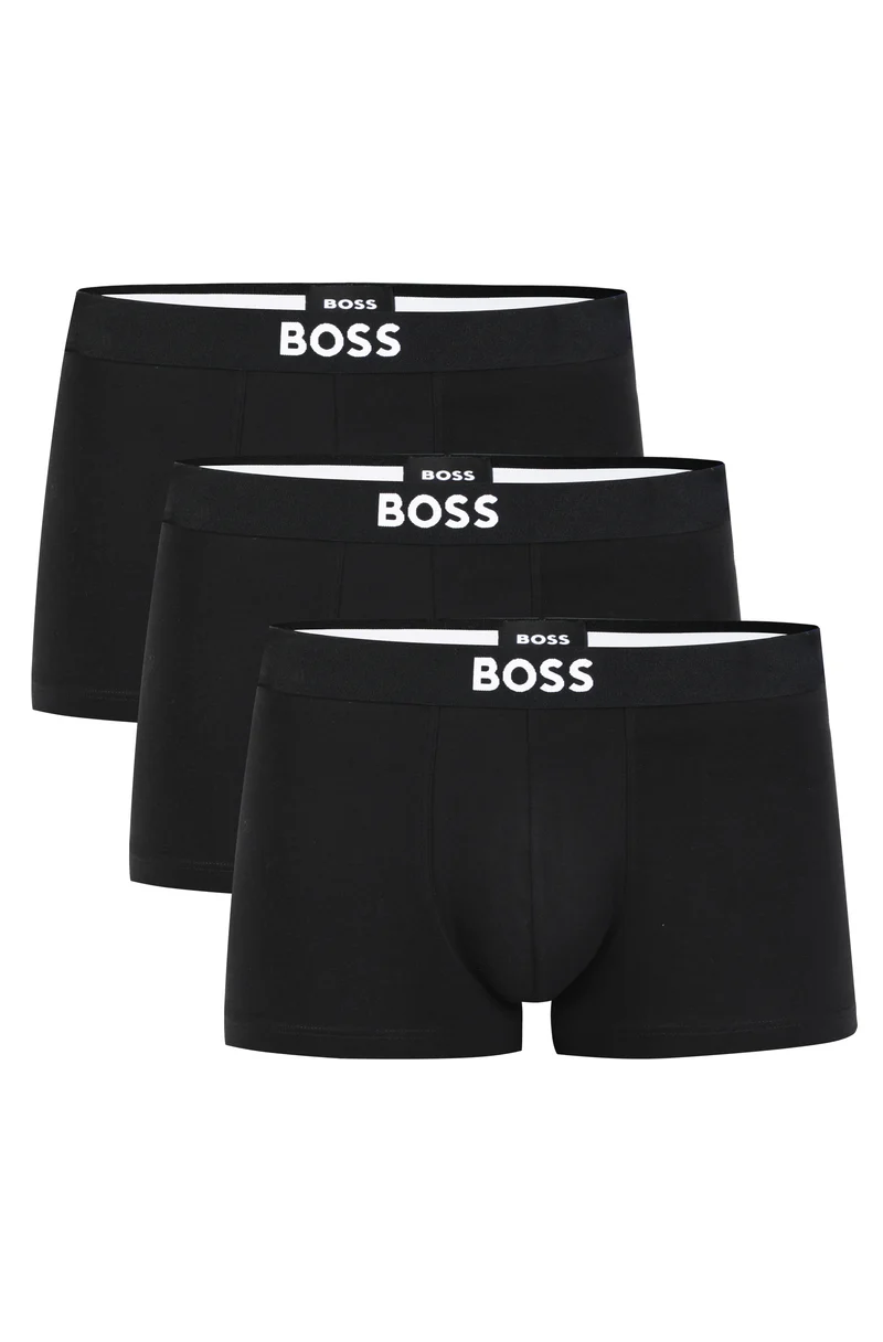 BOSS 3er Pack Boxershorts Cotton Stretch Baumwolle Elasthan 50544263 001
