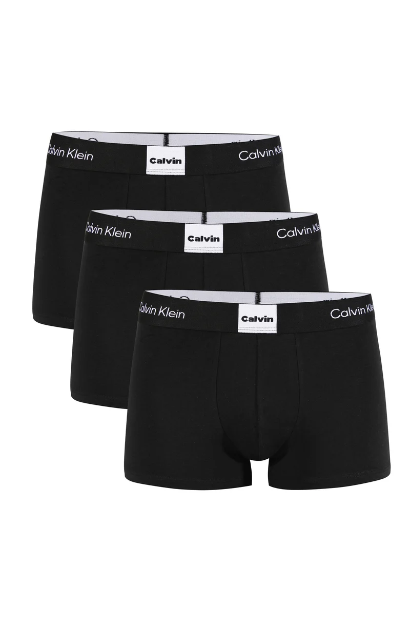 3er Pack CALVIN KLEIN Boxershorts Cotton Stretch Baumwolle LV00NB4476 UB1 Schwarz