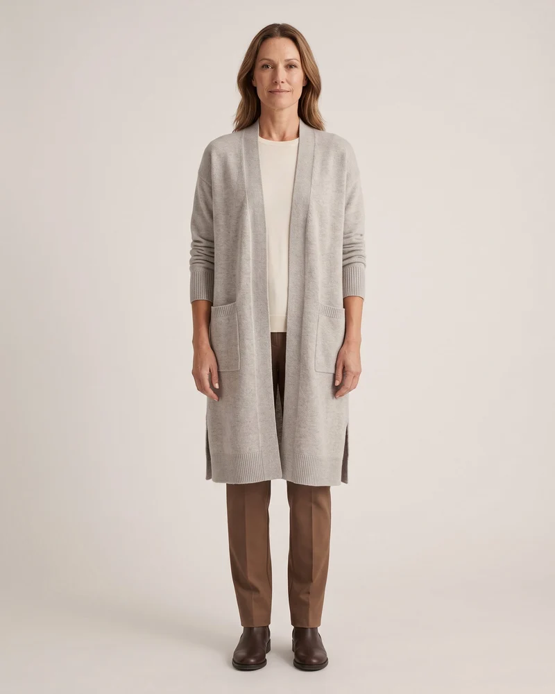 WILLOW – Wool Blend Longline Cardigan