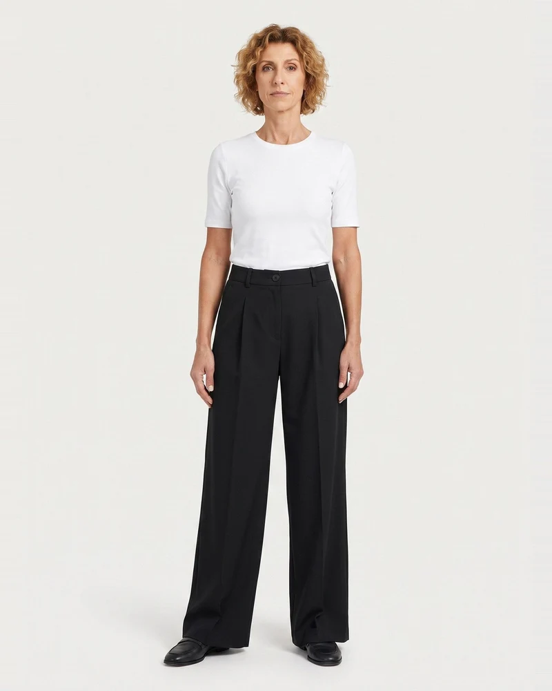 LYRA – Linen Pleated Wide-Leg Pants
