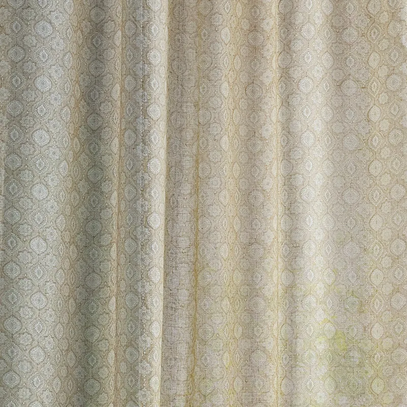 Gardinenstoff Oyster - gold