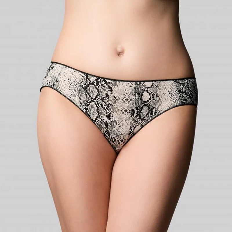 Classic Bikini - Ivory Snake