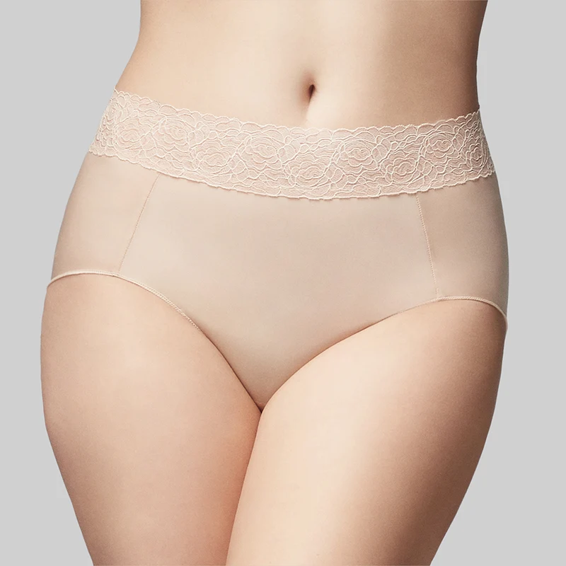 Classic Smooth Midi Brief - Nude