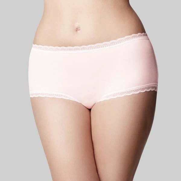 Classic Cotton Boyshort - Tea Rose Pink