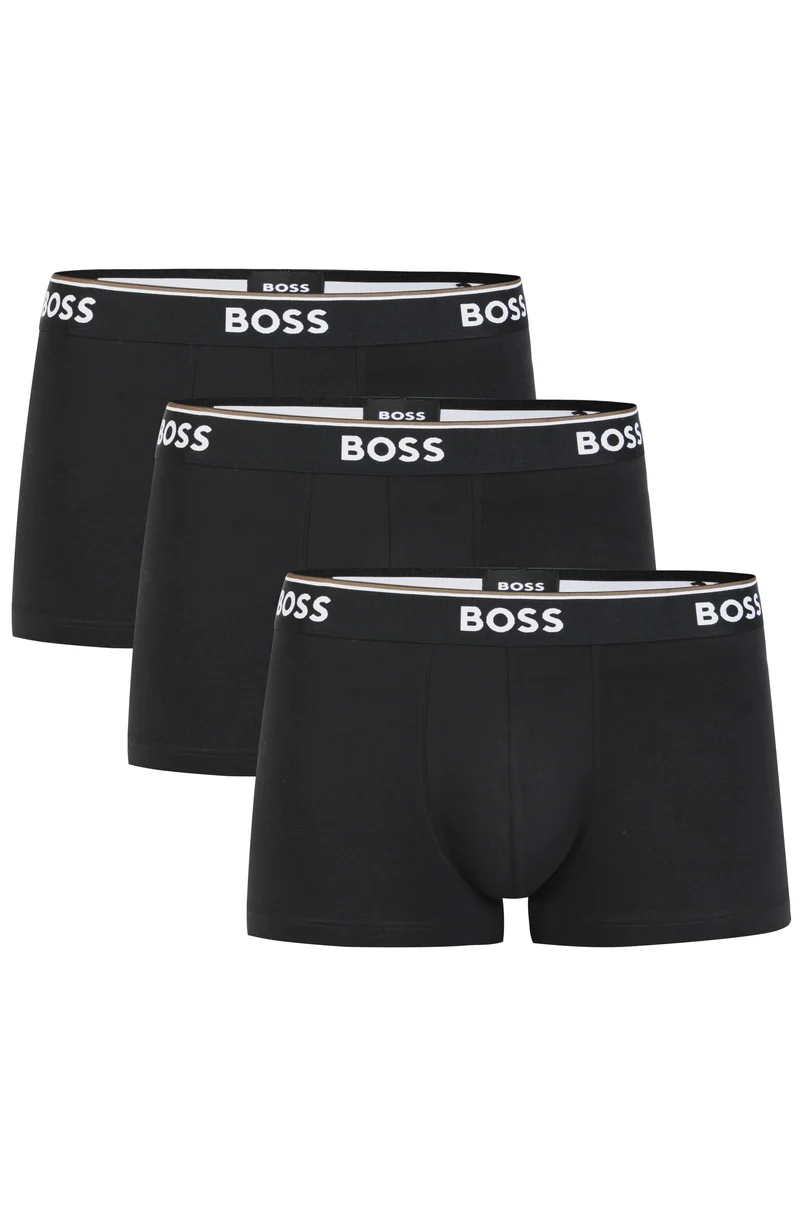 BOSS 3er Pack Boxershorts Cotton Stretch Baumwolle Elasthan 5274 Power NE001