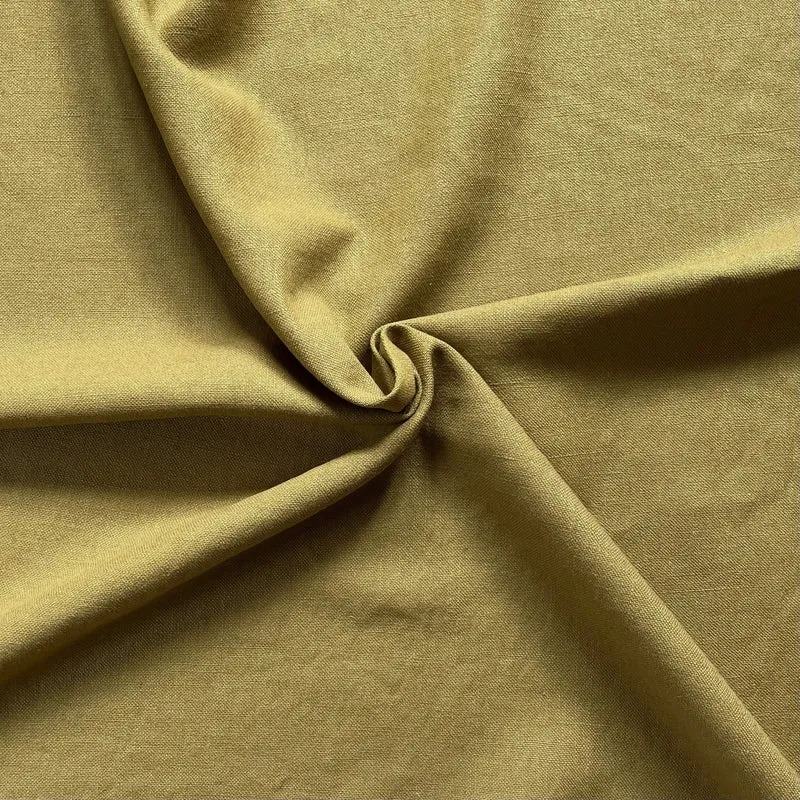 Leinencanvas - goldgrün