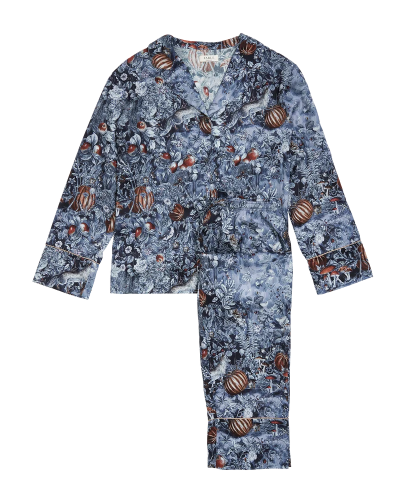 Nocturnal Garden Pyjamas Midnight Blue