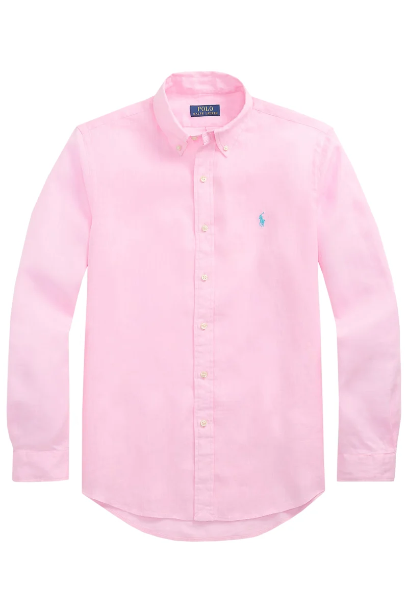 Polo Ralph Lauren Herren Custom-Fit Leinenhemd Pink