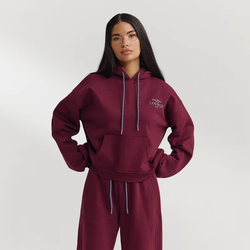 Oversized Hoodie - Kirschlack