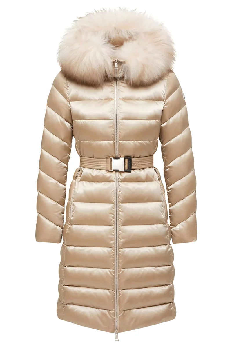Moncler Damen Daunenmantel Leersie Beige