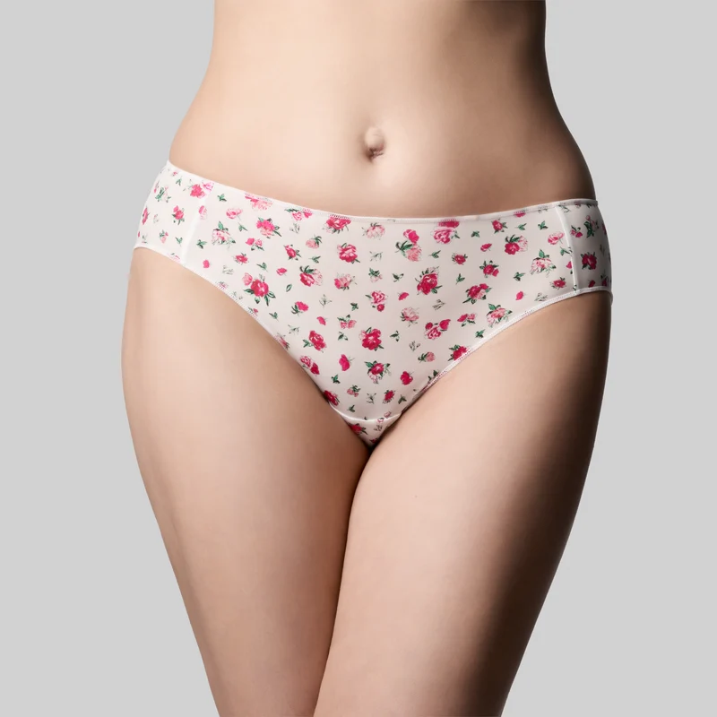 Classic Bikini - Rosebud White