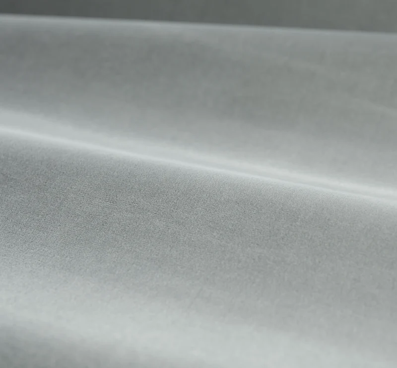 Baumwollsamt - metallgrau