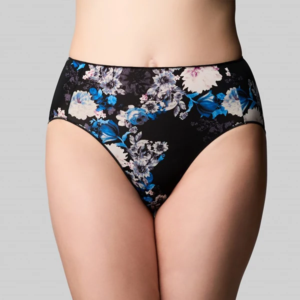 Classic Hi Cut Brief - Midnight Blooms