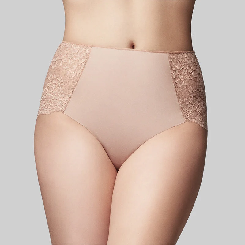 Precision Lace Full Brief - Nude