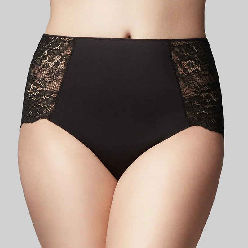 Precision Lace Full Brief - Black