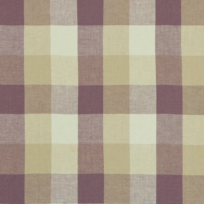 Linen Check - heather