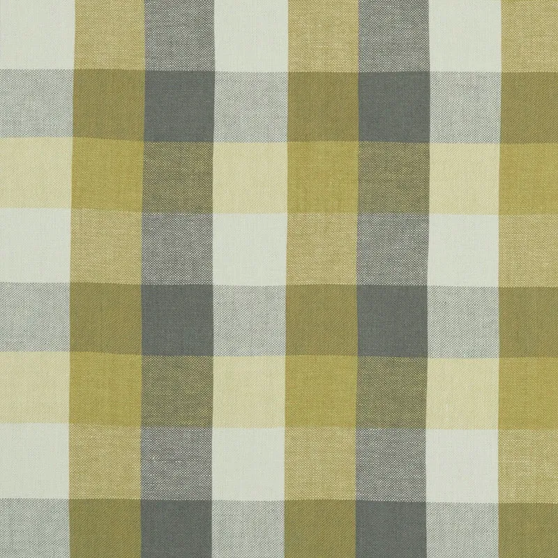 Linen Check - citron