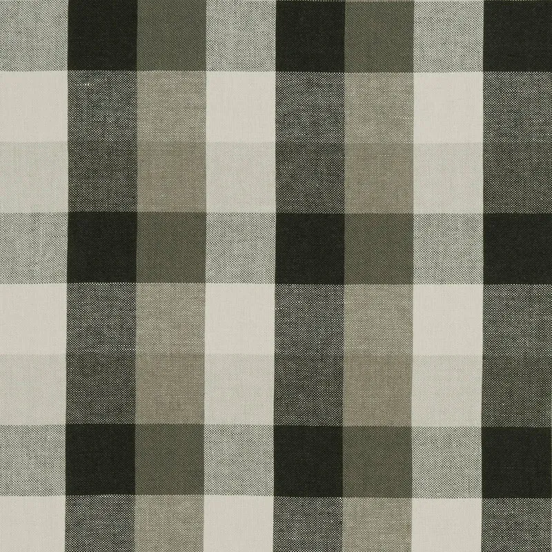 Linen Check - charcoal
