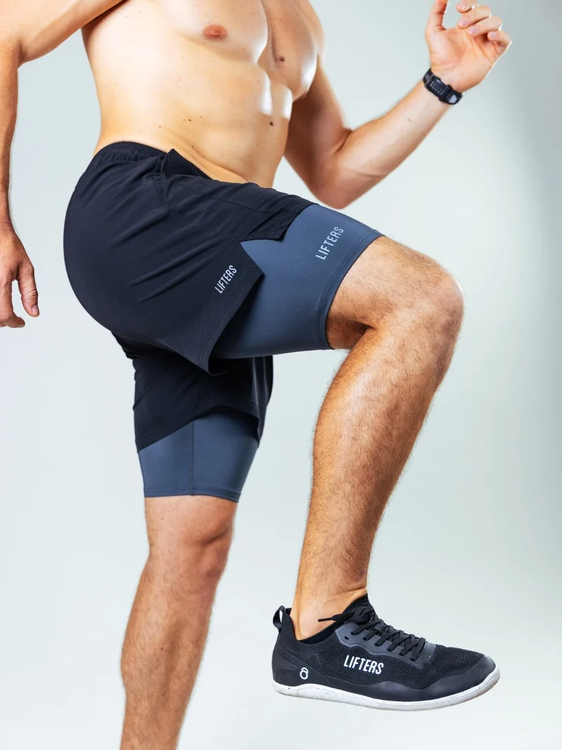 Hybrid 2-in-1 Sport Shorts Short Cut