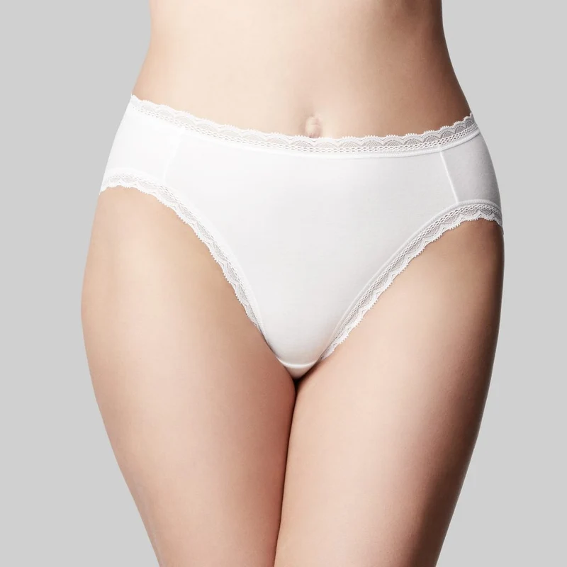 Classic Cotton Bikini - White