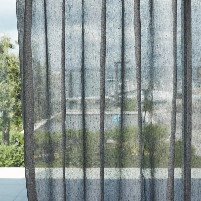 Gardinenstoff Lucent - ebony 305 cm