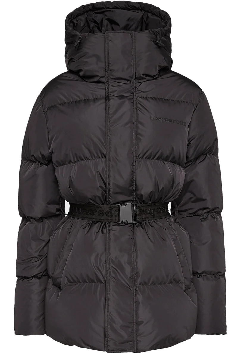 Dsquared2 Damen Daunenjacke Puff Schwarz