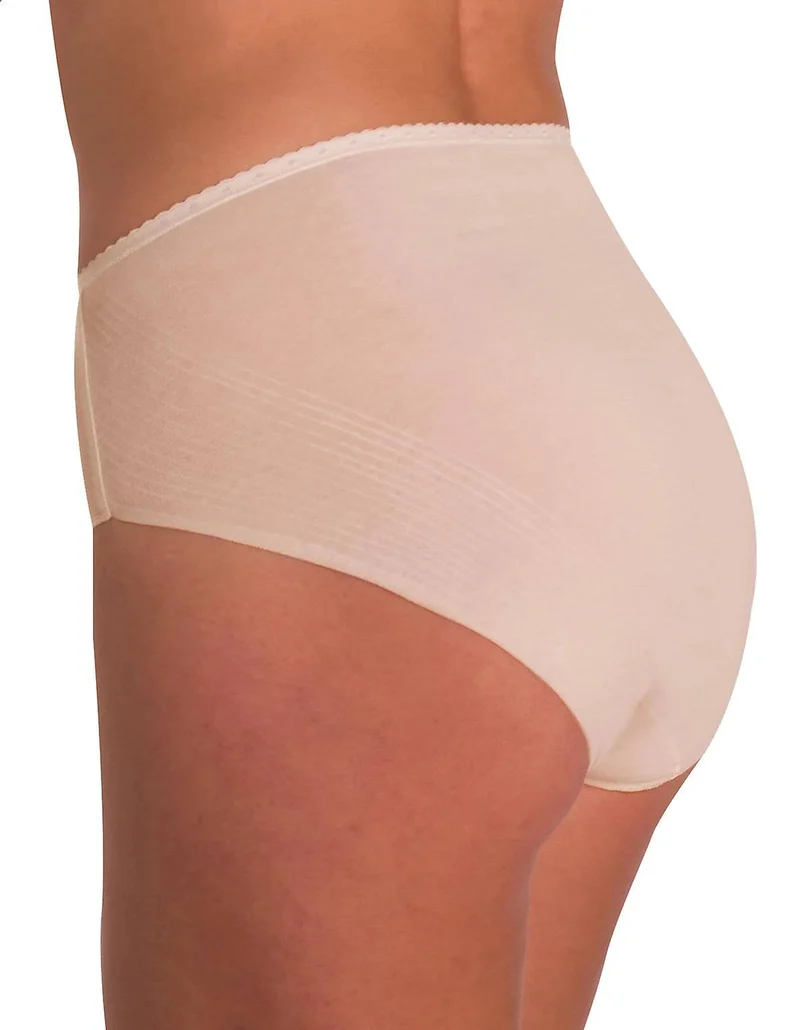 Naomi & Nicole Shapewear – Lasergeschnittener Slip in warmem Beige