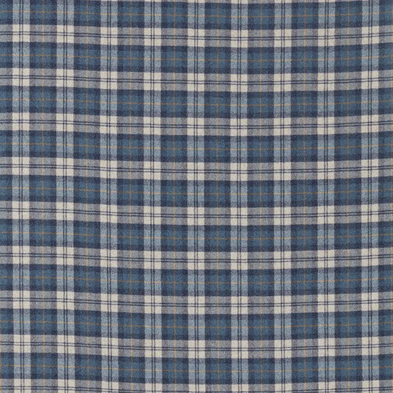 Wool Check Fenton - indigo