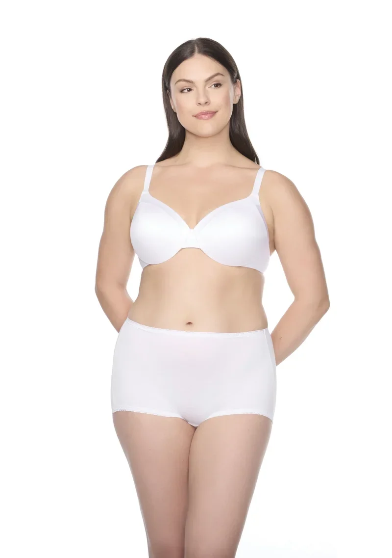 Naomi & Nicole Shapewear - Baumwolle mit Spitze Boyshort Weiß