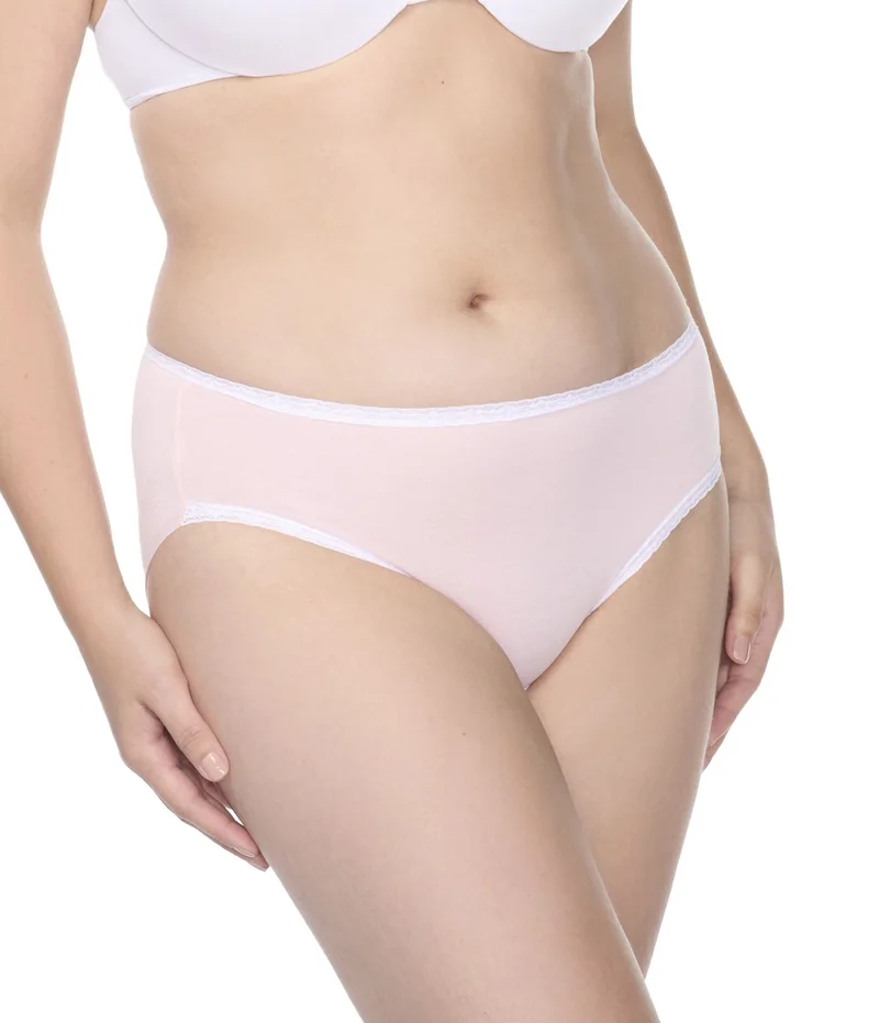 Naomi & Nicole Shapewear - Baumwolle mit Spitze Hipster Veiled Rose