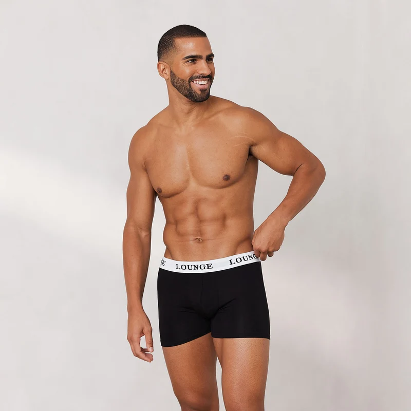 Everyday Herren-Boxer (3er Paket) - Schwarz