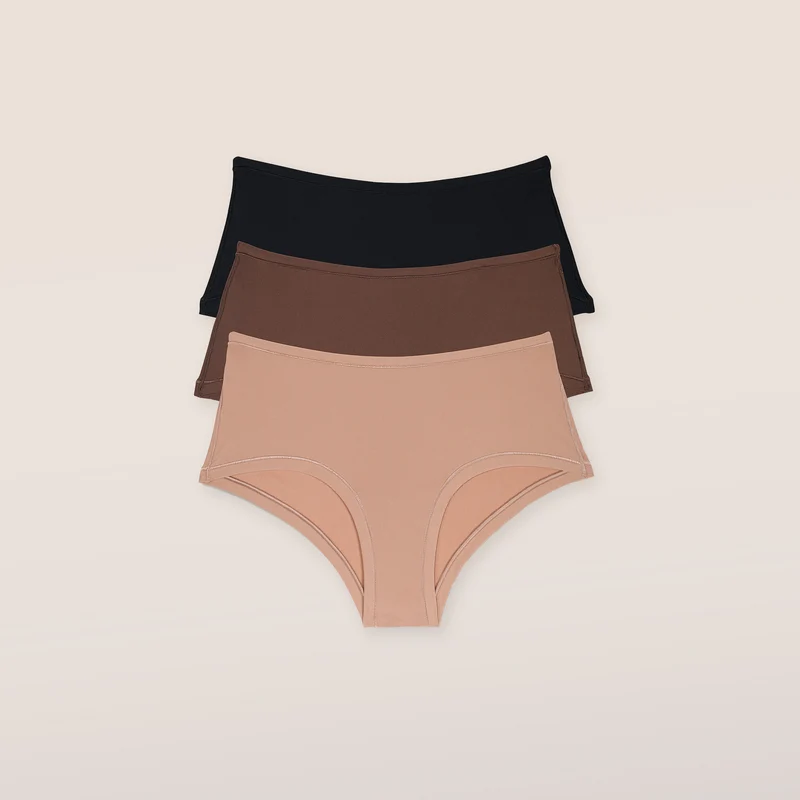 Nude Boyshort (3er Paket) - Multi