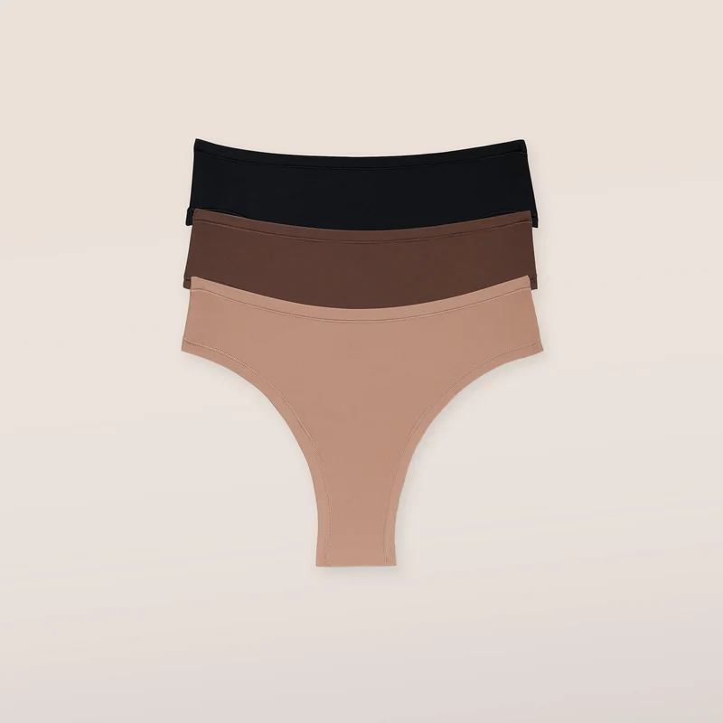 Nude Brazilian Slips (3er Paket) - Multi