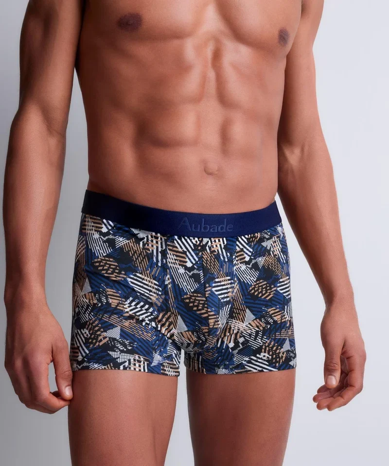 Aubade - Aubade Herren Shorts Psychedelik Stripes Gots