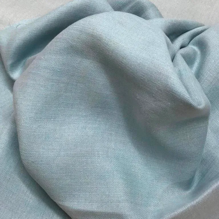Leinenstoff Bio Denim - hellblau