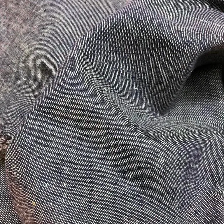 Leinenstoff Bio Denim - dunkelblau