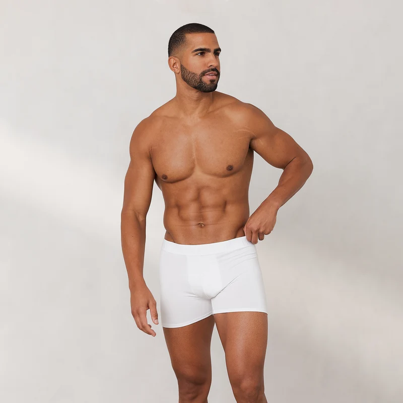Men's Luxe Boxers (3-Pack) - White