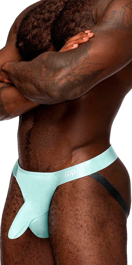 Male Power 399-281 Easy Breezy Jock Sleeve Aqua