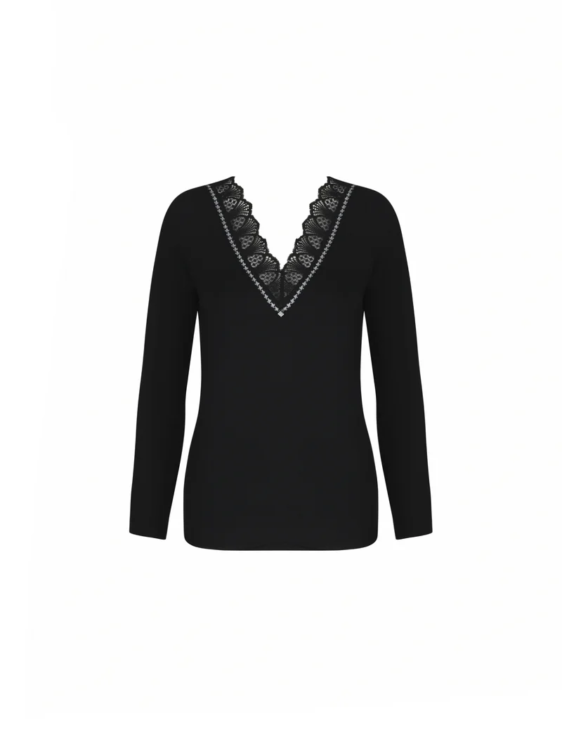 Antigel von Lise Charmel - Icone Business Langarmshirt Pied De Poule