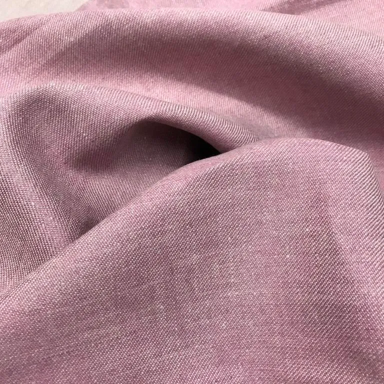 Leinenstoff Bio Denim - lila