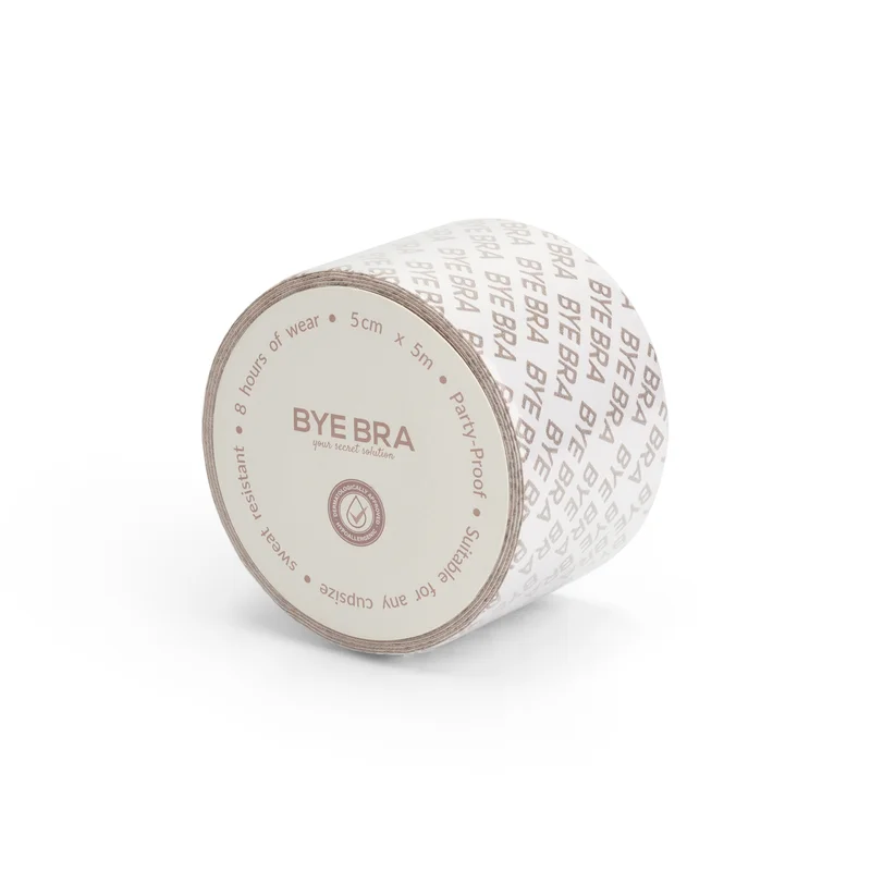 ByeBra - Doppelseitiges Körperklebeband (5 cm) Beige