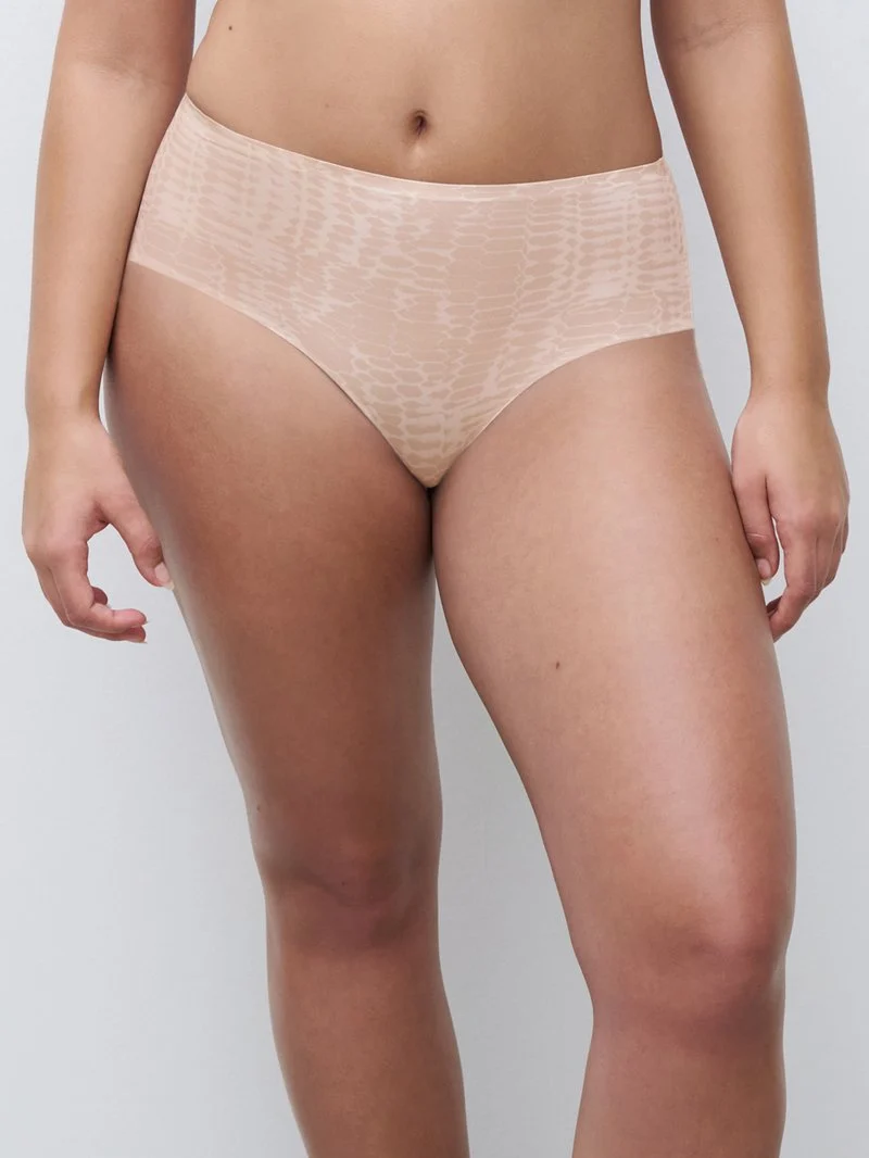 Chantelle - Softstretch-Tanga mit hoher Taille und leichtem Schlangenmuster